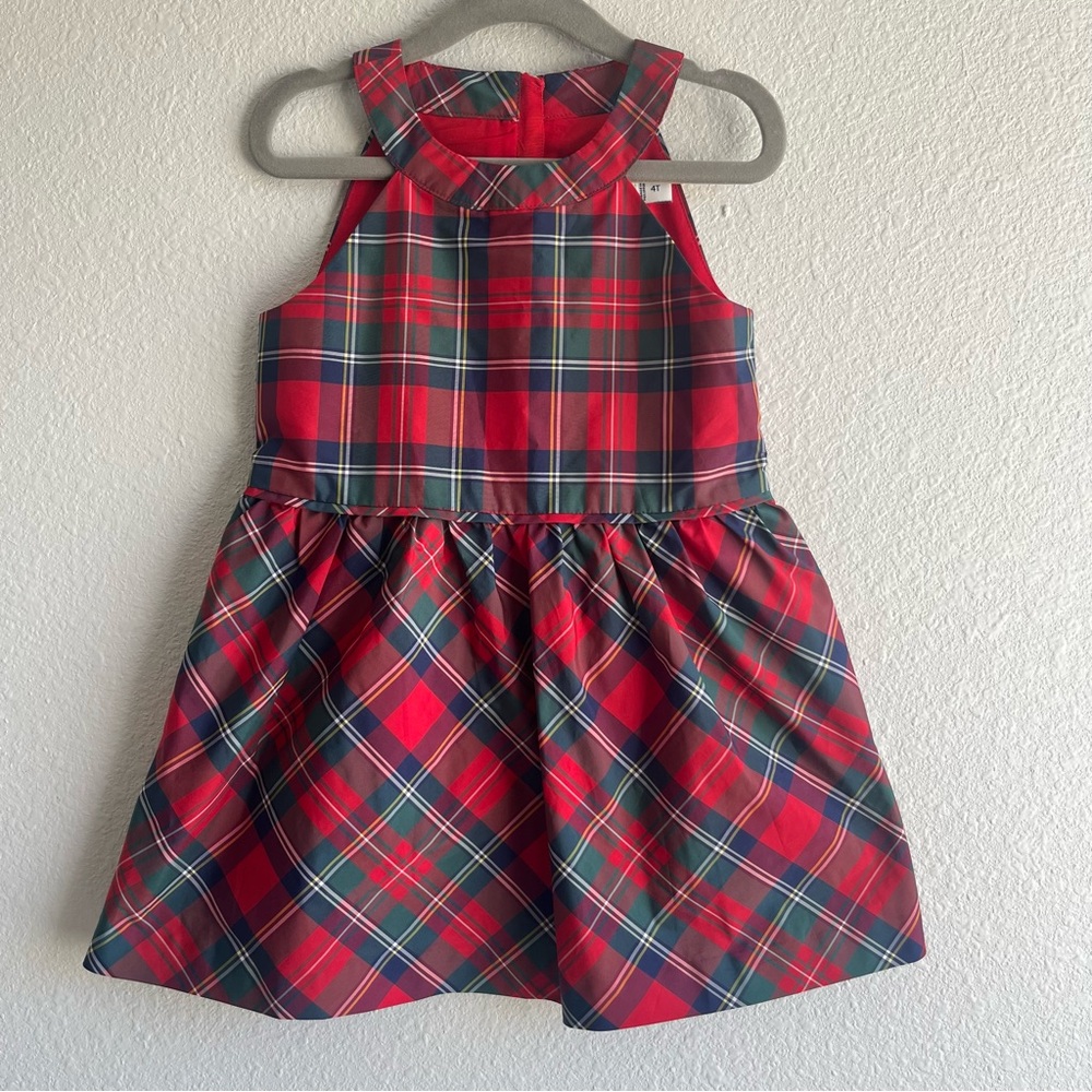 vineyard vines toddler girls Merry plaid party dress